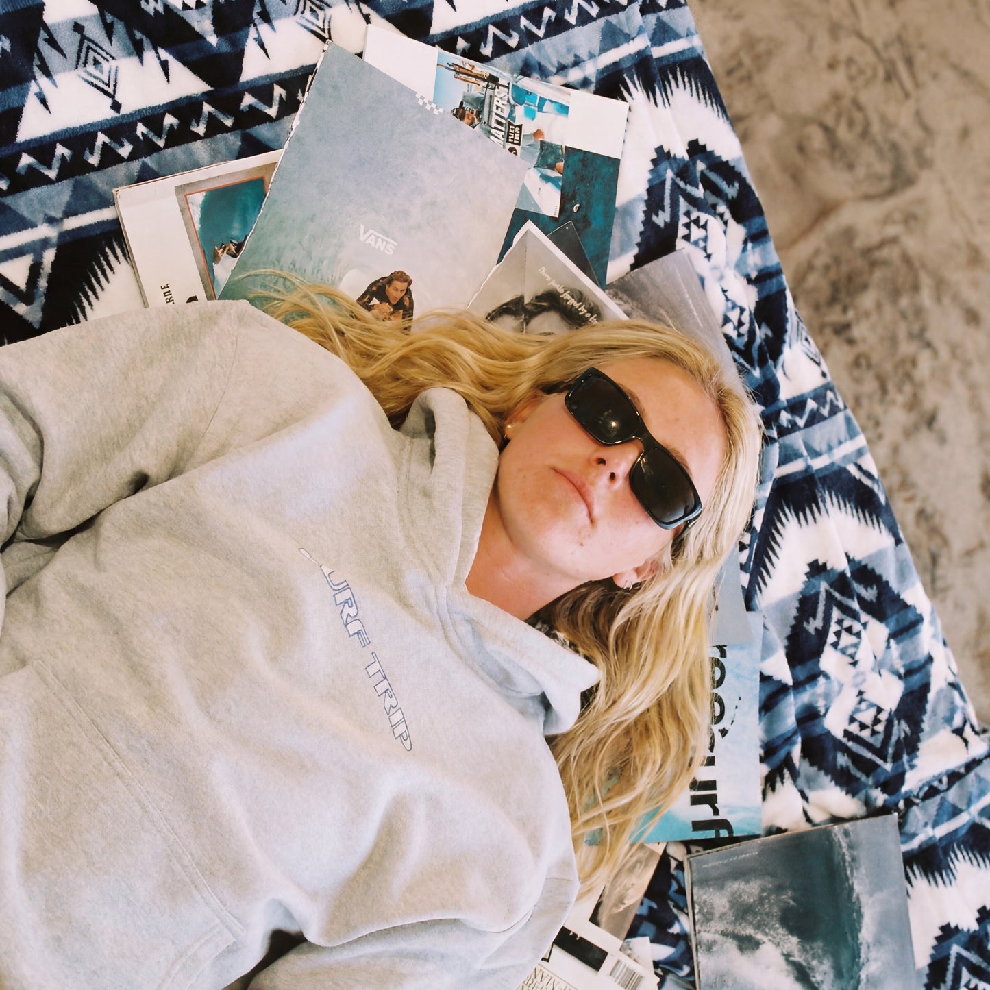 Exclusive Surf Trip Vintage Plaid Hoodie
