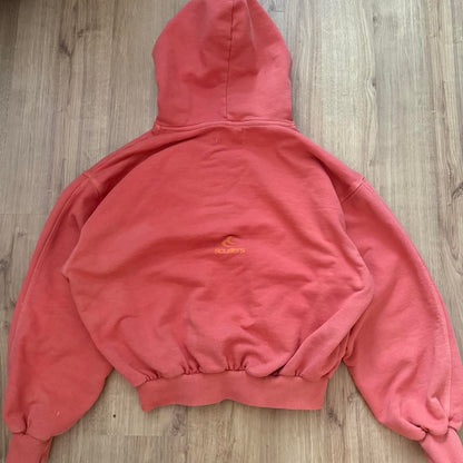 Coral Flower Patchwork Hoodie
