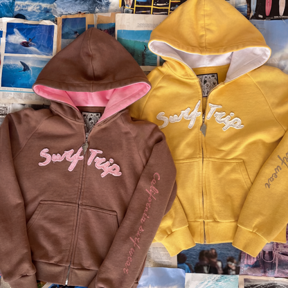 Surf Trip Seashell Zip Up